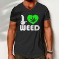 I Love Weed Fun Tshirt Men V-Neck Tshirt