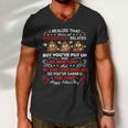 I Realize That Were Not Biologically Related Funny Stepdad Men V-Neck Tshirt