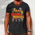 I Teach Superheroes Men V-Neck Tshirt