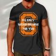 Ill Only Wear Orange For You Cleveland Football Men V-Neck Tshirt