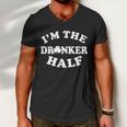 Im The Drunker Half Irish Shamrock St Patricks Day T-Shirt Graphic Design Printed Casual Daily Basic Men V-Neck Tshirt