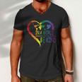 Ina World Where You Can Be Anything Lgbt Gay Pride Lesbian Bisexual Ally Quote Men V-Neck Tshirt