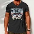 Instructional Assistant Off Duty Happy Last Day Of School Gift V2 Men V-Neck Tshirt