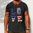 Irish Wolfhound Love Dog American Flag 4Th Of July Usa Funny Gift Men V-Neck Tshirt