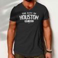 Jcombs Houston Texas Lone Star State Men V-Neck Tshirt