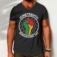 Juneteenth Emancipation Day Black African America Pride Gift Men V-Neck Tshirt
