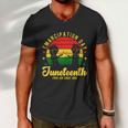 Juneteenth Emancipation Day Vintage Cool Melanin Black Pride Gift V3 Men V-Neck Tshirt