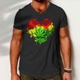 Love Weed Medical Marijuana Tshirt Men V-Neck Tshirt