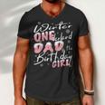 Mens Winter Onederland Dad Of Birthday Girl 1St Birthday Theme Men V-Neck Tshirt