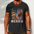 Merica Bald Eagle Mullet 4Th Of July American Flag Patriotic Meaningful Gift Men V-Neck Tshirt