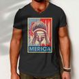 Merica Eagle Mullet 4Th Of July Vintage American Us Flag Gift Men V-Neck Tshirt