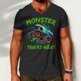 Monster Trucks Rule Tshirt Men V-Neck Tshirt