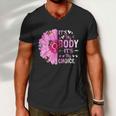 My Body Choice Uterus Business Butterfly Flower Men V-Neck Tshirt