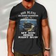 My Son Is On Uss George Washington Cvn Men V-Neck Tshirt