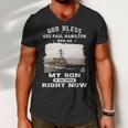My Son Is On Uss Paul Hamilton Ddg Men V-Neck Tshirt
