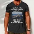 My Son Is On Uss Uss George H W Bush Cvn Men V-Neck Tshirt