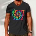 Peace Out 4Th Grade 2022 Tie Dye Happy Last Day Of School Funny Gift Men V-Neck Tshirt