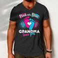 Pink Or Blue Grandma Loves You Tshirt Men V-Neck Tshirt