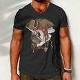 Pirate Pug V2 Men V-Neck Tshirt