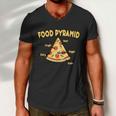 Pizza Food Pyramid Men V-Neck Tshirt