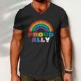 Proud Ally Lgbt Rainbow Gay Pride Month Tshirt Men V-Neck Tshirt