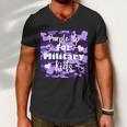 Purple Up For Military Kids Awareness Men V-Neck Tshirt