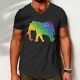 Rainbow Elephant V2 Men V-Neck Tshirt