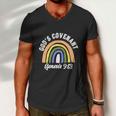 Rainbow Gods Covenant Bible Funny Christian Lover Men V-Neck Tshirt