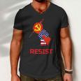 Resist Anti Vaccine Mandates And Communisum Premium Tshirt Men V-Neck Tshirt