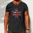 Ripped Uk Great Britain Union Jack Torn Flag Men V-Neck Tshirt