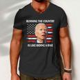 Running The Country Is Like Riding A Bike Joe Biden Men V-Neck Tshirt