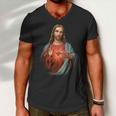 Sacred Heart Of Jesus V2 Men V-Neck Tshirt