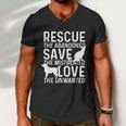 Save Love Rescue Animals Rescue Adopt Dog Lovers Men V-Neck Tshirt