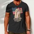 Say No To Racism Fourth Of July American Independence Day Grahic Plus Size Shirt Men V-Neck Tshirt