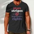 Stars Stripes Reproductive Rights Patriotic 4Th Of July Fireworks Men V-Neck Tshirt