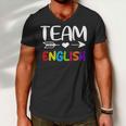 Team English - English Teacher Back To School Men V-Neck Tshirt