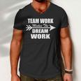 Team Work Makes The Dream Work Men V-Neck Tshirt