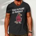 The Future Is Female Funny Splinter Meme Men V-Neck Tshirt