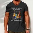 The Little Voices In My Head Say Get More Guitars Tshirt Men V-Neck Tshirt