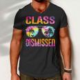 Tie Dye Class Dismissed Last Day Of School Teacher V2 Men V-Neck Tshirt