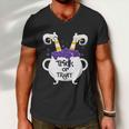 Trick Or Treat Funny Halloween Quote Men V-Neck Tshirt