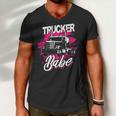 Trucker Trucker Babe Female Truck Driver Woman Trucker Men V-Neck Tshirt