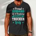 Trucker Trucking Truck Driver Trucker Husband Men V-Neck Tshirt