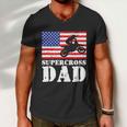 Usa American Distressed Flag Supercross Dad Men For Him Gift Men V-Neck Tshirt