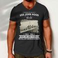 Uss John Hood Dd Men V-Neck Tshirt