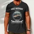 Uss Midway Cv 41 Front Style Men V-Neck Tshirt