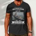 Uss Ocallahan Ff Men V-Neck Tshirt