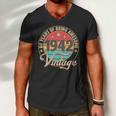 Vintage 1942 Birthday 80 Years Of Being Awesome Emblem Men V-Neck Tshirt