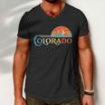 Vintage Colorado Retro Colors Sun Mountains Men V-Neck Tshirt