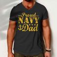 Vintage Proud Navy Dad Men V-Neck Tshirt